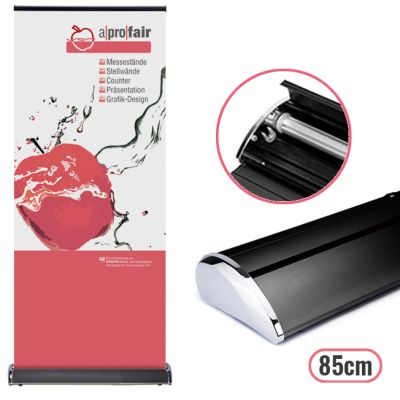 Rollbanner Deluxe Fly 85 black